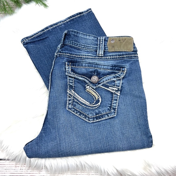 Silver Jeans Denim - 👖|•SILVER JEANS•| Suki Surplus Boot Cut Jeans SZ14/L28 (Short) 👖
